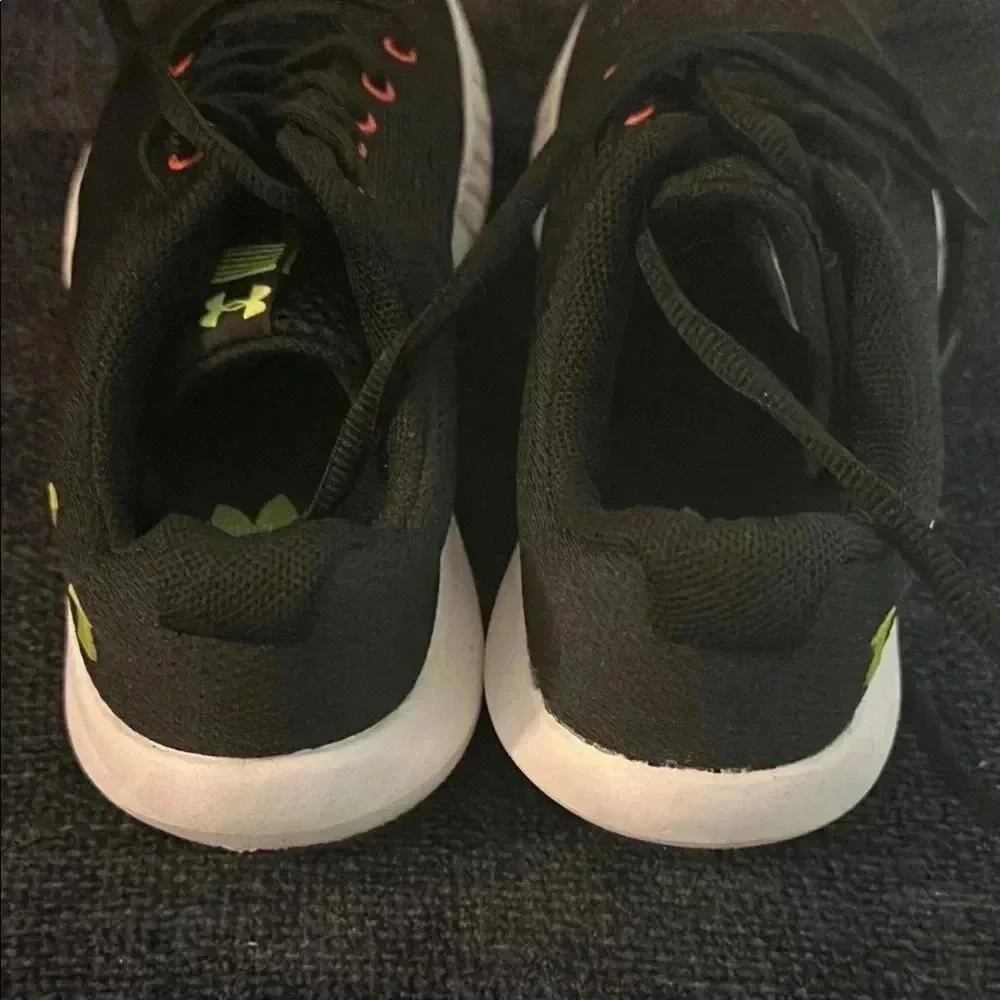 Under Armour Kids' Black and Red Sneakers
